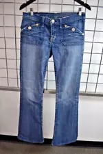 ROCK & REPUBLIC Medium Blue Boot Leg Low cut Jeans Size 29 On Sale ns