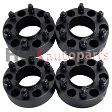 4x 6x135 2'' Black Wheel Spacers for Ford F150 Expedition Navigator LOBO 2015-22