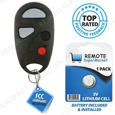 Replacement for 2000 2001 Nissan Maxima Infiniti I30 Remote Car Key Fob Keyless