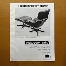 VINTAGE Eames Chair PRINT AD 1979 Herman Miller Original MCM Design Lounge