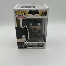 Funko Pop DC Heroes Superman vs Batman Knightmare Batman #89 Sticker Residue