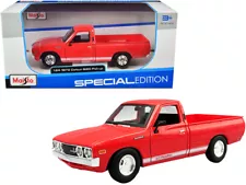 1973 Datsun 620 Pickup Truck "Li'l Hustler" Red with White Stripes "Special Edit