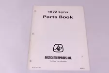 1972 ARCTIC CAT LYNX PARTS BOOK / MANUAL