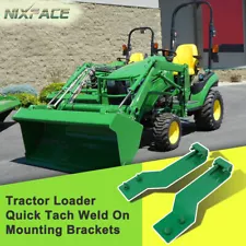 Tractor Loader Quick Tach Weld On Mounting Brackets For John Deere Steel Durable