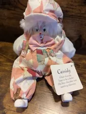 Vintage Classic Treasures Porcelain Clown Doll Cassidy with Tag