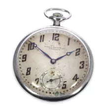 ROLEX small second Vintage Silver Dial Hand Winding Men's Pocket watch_813112