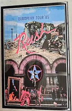 Rush 1983 European Tour Concert Poster 11 X 17 Framed