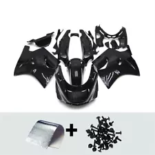 For ZX1100 1993 - 2003 Ninja ZX11 Kawasaki Gloss Black Plastic Fairings Bodywork