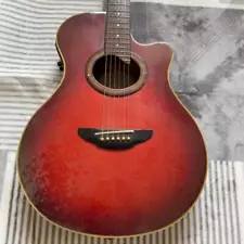 YAMAHA APX-6SA Acoustic Electric Guitar Red Used From Japan JUNK