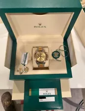 Rolex Cosmograph Daytona 116503 Silver and Gold Oyster Bracelet with Gold Bezel