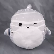 Squishmallows Sachie Whale Shark Plush Stuffed Gray White Striped Dots 2022