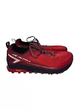 ALTRA Shoes Olympus 4 Mens Size 11.5 Vibram Soles RED Mega Grip Gaiter Trap