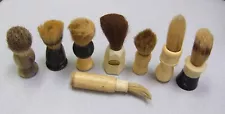 New ListingVintage 8pc Barber Shave Brush Lot, Erskine, Luxor, Ever ready