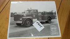 PAIR original 8x10 Maxim factory fire truck photos Westchester Illinois