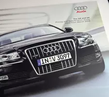 2008 Audi A8 & S8 Car Sales brochure Pricing & Specs Guide 58 High quality pages