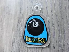 Eight Ball Deluxe Pinball Machine Plastic Key Chain Mint