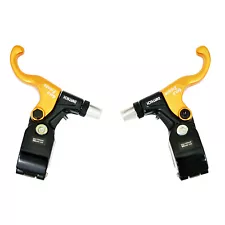 DIA-COMPE TECH99DS "GOLD FINGER" Brake Lever Set For Fixie & BMX , Gold