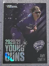 2021/22 TRADERS WBBL YOUNG GUNS BLACK HURRICANES AMY SMITH #34/80