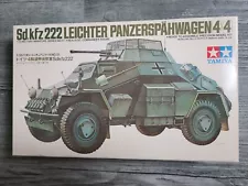 Built German Sd.Kfz 222 Leihter Panzerspahwagen by Tamiya- 1/35 scale from 1975