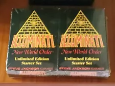 UnLIMITED STARTER SET 1995 Illuminati INWO Card Game New World Order Nuke Sniper