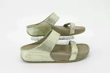 Fitflop Women Sandal Flare Size 9M Gold Slide Toning Shoe Pre Owned qp