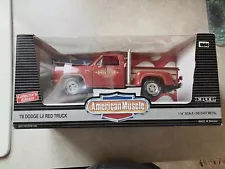 ERTL Collectibles American Muscle 1978 Dodge Lil Red Truck 1:18 Die Cast - NIB