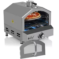 USED 2-in-1 Propane Gas Pizza Oven & Grill, Portable, with Pizza Stone