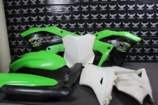 2018 KAWASAKI KX250F OEM PLASTICS BODY KIT FENDERS PANELS NUMBER PLATE SHROUDS (For: 2018 KX250F)