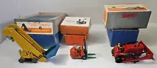 Dinky Supertoys Lot Of 3 ~ Loader ~ Bulldozer ~ Forklift ~ With Boxes