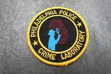 Philadelphia Crime Lab Police Cloth Patch Badge (L76S)