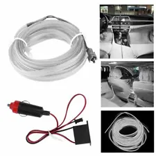 White LED Car Interior Decorative Atmosphere Wire Strip Light Lamp Accessories (For: 2011 Dodge Charger)
