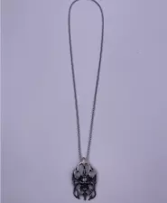 Men Nacklace Ghost Head Pendant Gothic Chain Necklace Jewelry for Boys Gifts