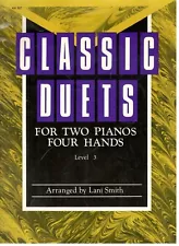 Classic Duets for Two Pianos MUSIC BOOK Level 3 BRAND NEW ON SALE SONGBOOK SMITH