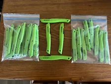 12 (1 Dozen) Used Safety Ceramic Blade Box Cutter 6.15" Green 17519