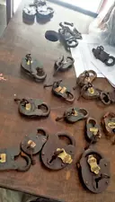 Vintage Design Old iron Padlocks functional Iron Pad Locks Lots Of 15 unit