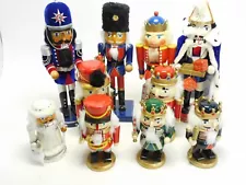 Lot of 10 Nutcrackers Wood 2008 Soldiers Guards