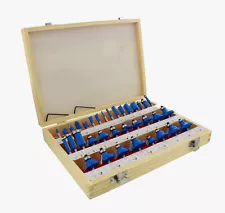 ABN 1/4in Tungsten Carbide Router Bits for Woodworking 35pc Wood Router Bit Set