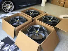 Ferrari 458 Speciale OEM 20” Wheel Set in Grey- Mint Used Condition