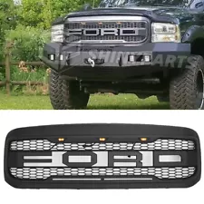 Front Grill for 1999-2004 Ford f250 f350 f450 Super Duty Raptor Style W/ Letters