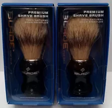 Lot of 2 Blade for Men Premium Shave Brush 100% Natural Boar Bristles.........3G