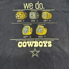 VTG Dallas Cowboy Shirt Got Five? We do! Mens XXL Reebok Championship Rings NFL