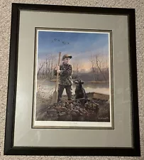 WE’RE READY-Ralph McDonald- Boy Duck Hunting Print- Signed-Numbered-Artist Copy.