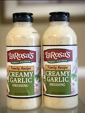 LaRosa's Creamy Garlic Salad Dressing TWO 16 oz Bottles EXP 03/25 or Later