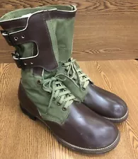 M1945 Tropical OKINAWA Jungle Boots NOS 11 1/2 W Good Year Wingfoot Sole 7/62