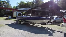 2008 TRITON TR-20X BASS BOAT 250 MERCURY PRO XS OUTBOARD & TRAILER KOOL PURPLE