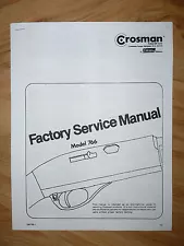 Crosman 766 Service Manual With Exploded View & Parts List