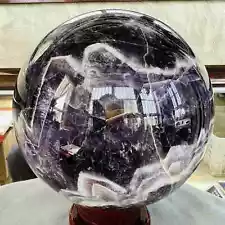 Natural Dream Amethyst Sphere Polished Quartz Crystal Ball Healing Reiki 3597G