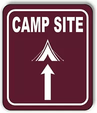 CAMP SITE DIRECTIONAL ARROW TRAIL 8 Variations Metal Aluminum composite sign