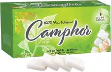 Soul Sticks Natural Camphor Blocks (32 Tablets) Aromatherapy **5-PACK**SEALED**