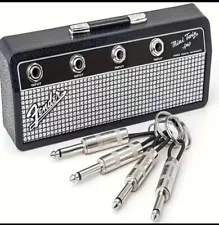 FENDER Mini Twin Amp Keychain Holder Jack Rack Wall Mounting W/ 4 Keychain plugs